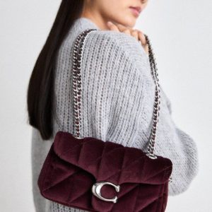 Coach Tabby 20 Quilted Suede Bag